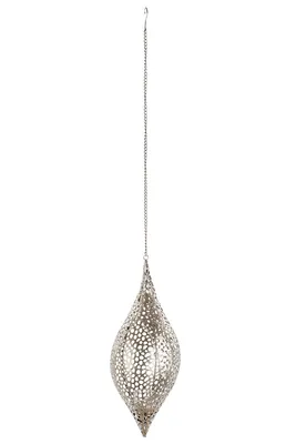Immagine prodotto di Gilde Hängeleuchter "Chico" champagnerfarben, für Teelichter H 43 x D 18 cm, Kettenlänge 56 cm 67903
