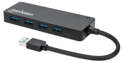 Produktbild von MANHATTAN 4-Port USB 3.2 Gen 1 Hub USB-A St./ 4x A-Buchse