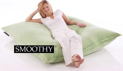 Produktbild von Smoothy XXL Sitzsack mit Samtbezug GRÜN