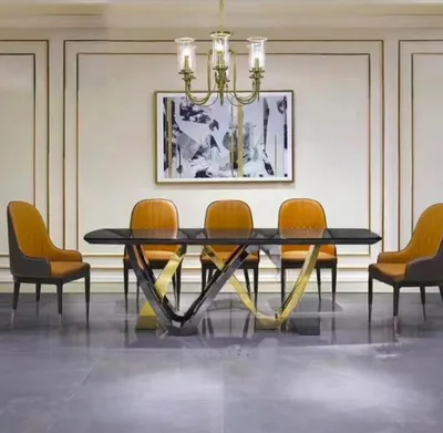 Immagine prodotto di Sala da pranzo Tavoli a colonna Mobili italiani Ristorante Tavolo da pranzo Tavolo Nuovo