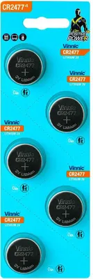 Zdjęcie produktu dla bateria litowa Vinnic CR2477 - 5 sztuk