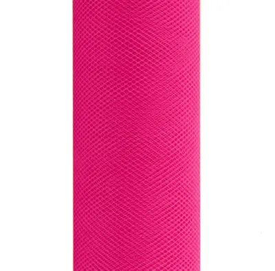 Produktbild von 9m Rolle Tüll 30cm, Farbauswahl:fuchsia / pink 187