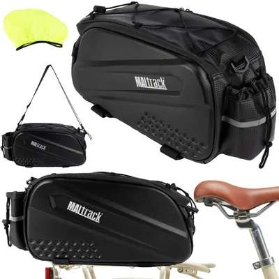 Obrázek produktu pro Brašna na kolo MalTrack 10l s nepromokavým krytem proti dešti Brašna na zavazadla s reflexními prvky Brašna pod sedlo Brašna přes rameno