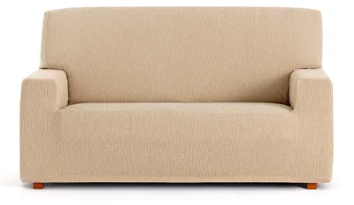 Sofaüberwurf Lycra Beige 1 für 4-Sitzer-Sofa