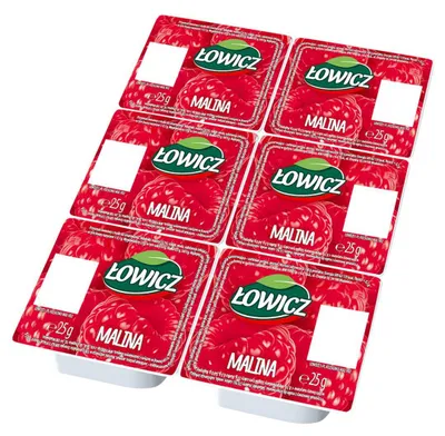 Produktbild von Łowicz Himbeer-Fruchtaufstrich 6 x 25 g