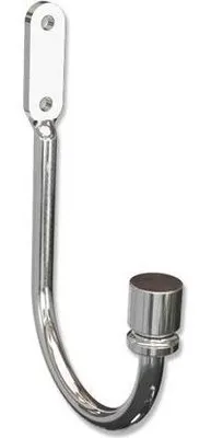 Produktbild von Interdeco Raffbügel / Gardinen-Dekohaken Chrom, Pack. 2 Stück