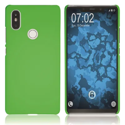 Produktbild von PhoneNatic Case kompatibel mit Xiaomi Mi 8 SE - Hülle grün gummiert Hard-case Cover