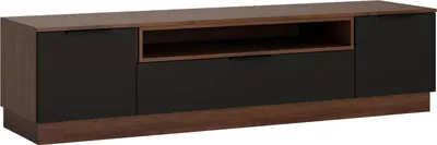 Produktbild von Lowboard Alicante TV-Unterschrank 200x50x54cm Walnuss schwarzgrau
