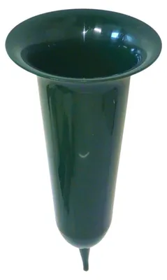 Image de BURI Vase funéraire vert Vase de cimetière Vase funéraire Décoration funéraire Vase de cimetière