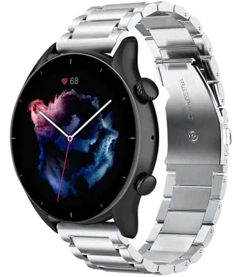 Produktbild von Strap-it Amazfit GTR 3 Titanarmband (Silber)