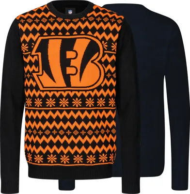 Obrázek produktu pro NFL Cincinnati Bengals Ošklivý svetr Big Logo 2-Color Christmas Pullover Weihnachten XXL