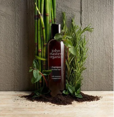 Obrázek produktu pro John Masters Organics Šampon pro jemné vlasy s rozmarýnem a mátou 236 ml