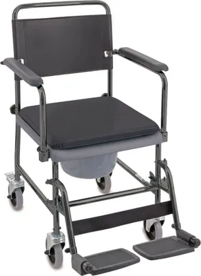 Produktbild von fahrbarer Toilettenstuhl - ein stabiler Toiletten-Rollstuhl, bis 135kg - H720T