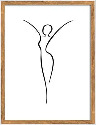 Immagine prodotto di Cornice per foto Silhouette, 30x40 cm, in legno MDF, colore naturale