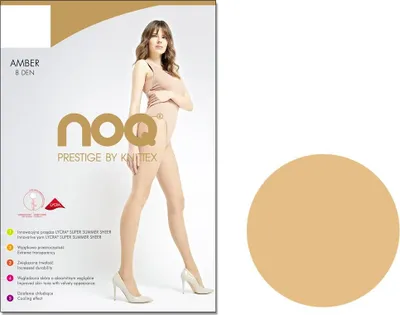 Produktbild von Dünne glatte Strumpfhose Amber 8 DEN Naturel 5
