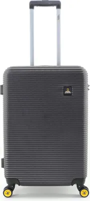 Obrázek produktu pro Kvalitní kufr National Geographic ABS, vhodný pro cestování, s otočnými kolečky (4), bezpečnostním zámkem TSA, velikost M, objem 67 cm, černý