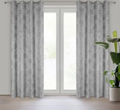 Produktbild von Vorhang ALETA grau 135x250 cm Ösen Ösenvorhang