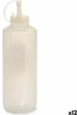 Obrázek produktu pro Nádoba na omáčky Průhledný plast 1 l (12 kusů)