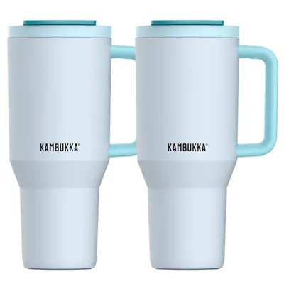Zdjęcie produktu dla Kubek termiczny 2x950 ml termos ze słomką Rio Zestaw kubków termicznych Kambukka Coolest In The Town
