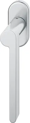 Produktbild von FSB Fenstergriff 34 1021 ovale Rosette rechts Fensterbeschlag Edelstahl matt