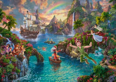 Image de Schmidt Spiele 59635 Thomas Kinkade, Disney, Peter Pan, puzzle de 1000 pièces
