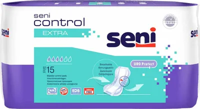 Zdjęcie produktu dla Seni Control wkładka na nietrzymanie moczu extra 12X15 szt