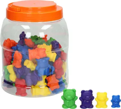Image de Oursons en 4 tailles - 96 pièces