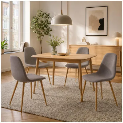 Produktbild von Esszimmerstuhl SavannahW 4er-Set Grau