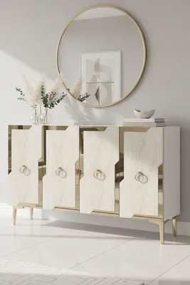 Obrázok produktu pre Skye Decor, Kvalitná konzolová zostava (3 kusy) – dub sýto modrej farby, 120 cm | 100% melamín
