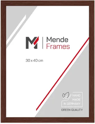 Produktbild von MendeFrames H300 Holzrahmen braun 20x20 cm Klarglas