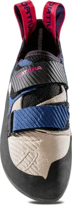 Kletterschuh "Katana Woman" von La Sportiva; mit Klettverschluss; in Blau und Schwarz; für Damen.