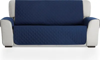 Produktbild von BESTCOVERS Sofaüberwürf Sofaschoner Schonbezug Sofaschutz Schutzbezug 3 Sitzer 160*195cm BLAU