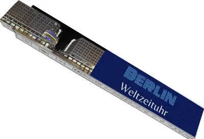 Produktbild von streetline Berlin Weltzeituhr Meterstab aus Holz