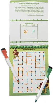 Productafbeelding van Activiteitenpad Dieren - Wis-en-schrijfboek - Reisplezier - Herbruikbare Spellen - 15 x 25 cm - Multicolor