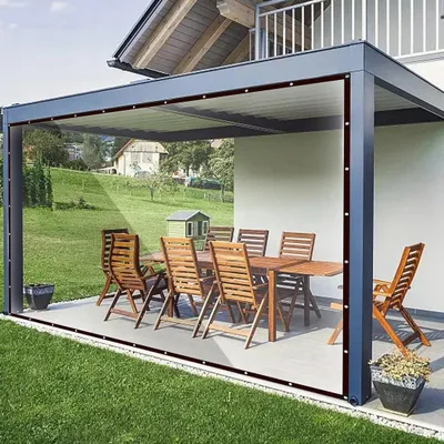 Immagine prodotto di Telone impermeabile, rivestimento per terrazze Telone per terrazze con occhielli per tettoie Moderno 3x4
