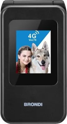 Obrázek produktu pro Brondi 10281080, Clamshell, Dual SIM, 7,11 cm (2.8"), Bluetooth, 1000 mAh, Černá, Metalická