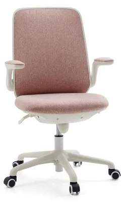 Produktbild von hjh OFFICE Kinderdrehstuhl Swivelo Schreibtischstuhl für Kinder höhenverstellbar mit abklappbaren Armlehnen Stoff