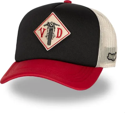Produktbild von Von Dutch Originals Foam Trucker Cap - MOTORCYCLE VD Black/Red