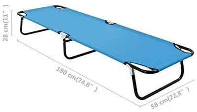 Produktbild von Tragbares, zusammenklappbares Campingbett mit Stahlrahmen