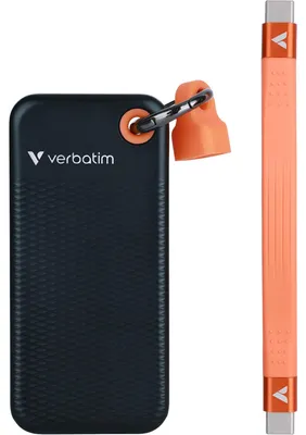 Produktbild von Verbatim Pocket SSD 2 TB, (USB-C 3.2 Gen 2 (10 Gbit/s), mit