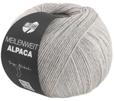Produktbild von Lana Grossa - Meilenweit 6-fach 150g Alpaca uni 1017 hellgrau