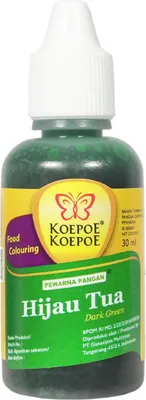 Produktbild von Koepoe Hijau Tua Lebensmittelfarbe GRÜN 30ml