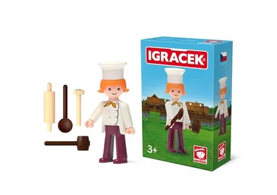 Obrázek produktu pro Igráček Kuchařka - figurka s příslušenstvím