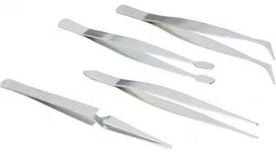 Productafbeelding van Pincetset - Pincetten - 4-delig - Roestvrij staal - M 615