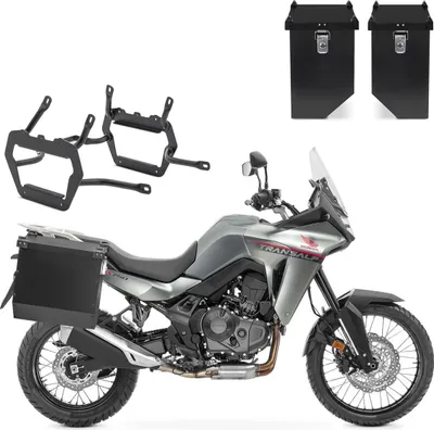 Obrázek produktu pro Sada hliníkový kufr + nosič kufru vhodná pro Honda Transalp XL 750 23-25 A