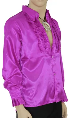 Produktbild von Rüschenhemd lila S - XXL, Größe:S