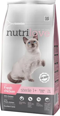 Image de Nutrilove CAT 1,4 kg STERILE croquettes au poulet