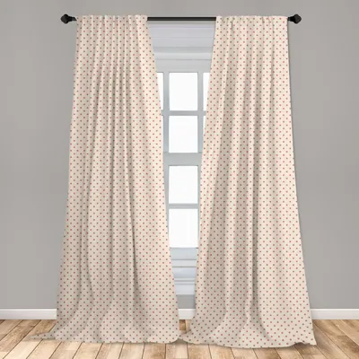 Obrázok produktu pre Abakuhaus, záclony, minimalistický dizajn, okrúhle motívy, sada pozostávajúca z 2 kusov, 150 x 175 cm