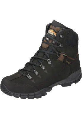 A single hiking boot is shown against a white background.