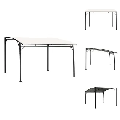 Obrázok produktu pre vidaXL Záhradný slnečník 3x3x2,55 m krémovo biely - Pavilóny a párty stany